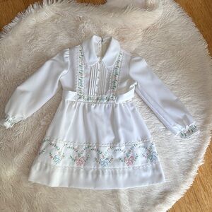 Designers Collection by Doree Selevan of Dorissa Girl White Embroidered Dress 6X